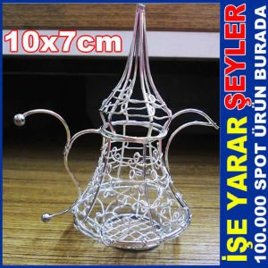 ÇEŞMİ BÜLBÜL METAL TEL ÖRGÜLÜ NİKAH ŞEKERLİĞİ