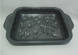 ÇİÇEK md. 30x25cm DİKDÖRTGEN TEFLON KEK KALIBI