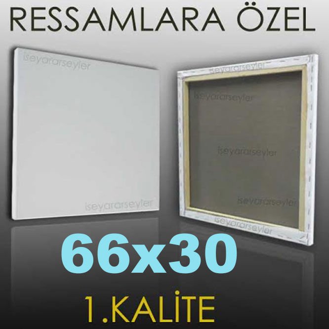 RESSAMLARA ÖZEL BOŞ RESİM TUVALİ HAZIRTUAL 66x30