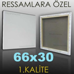 RESSAMLARA ÖZEL BOŞ RESİM TUVALİ HAZIRTUAL 66x30