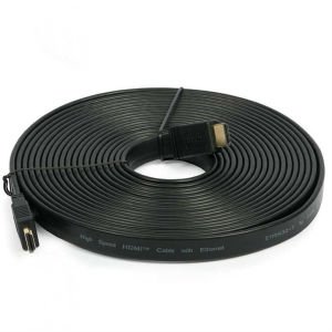10m Süper Hızlı 3D Destekli Full HD Süper Hd 2160p 1.4 Vercion Flat HDMI Kablo-Görüntü ve Ses İçin