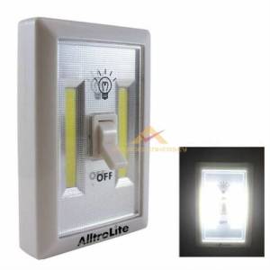 Heryere Kolayca Monte Edilebilen Aç Kapa Anahtarlı Kablosuz Lamba 2watt Cob Led Güçlü Işıldak Fener