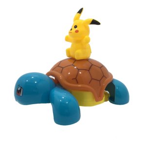 Pille Çalışan Hareketli Işıklı Müzikli Squirtle Pokemon Oyuncağı Kaplumbağa Pokemon Karakteri