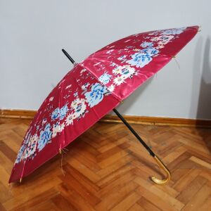 Renk ve Desen Garantisi Olmayan 16 Telli Baston Bayan Şemsiye Saten 80 cm Uzunluk, 100 cm Açık Çap
