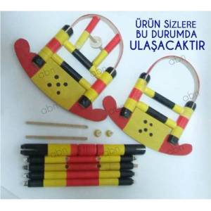 Çocuklara En Seveceği Oyuncağı Kendiniz Üretin 11 Parça Puzzle Birebir Orjinal Nostaljik Tahta Beşik