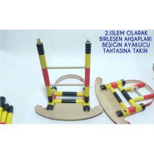Çocuklara En Seveceği Oyuncağı Kendiniz Üretin 11 Parça Puzzle Birebir Orjinal Nostaljik Tahta Beşik