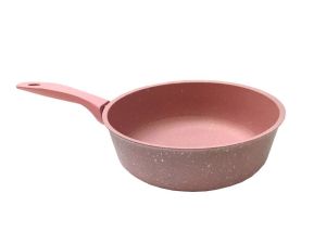 Döküm Alüminyum Granit Kaplama 16cm Tek Saplı Tava 5mm Kalınlık Küçük Boy Çok Amaçlı Granit Tava