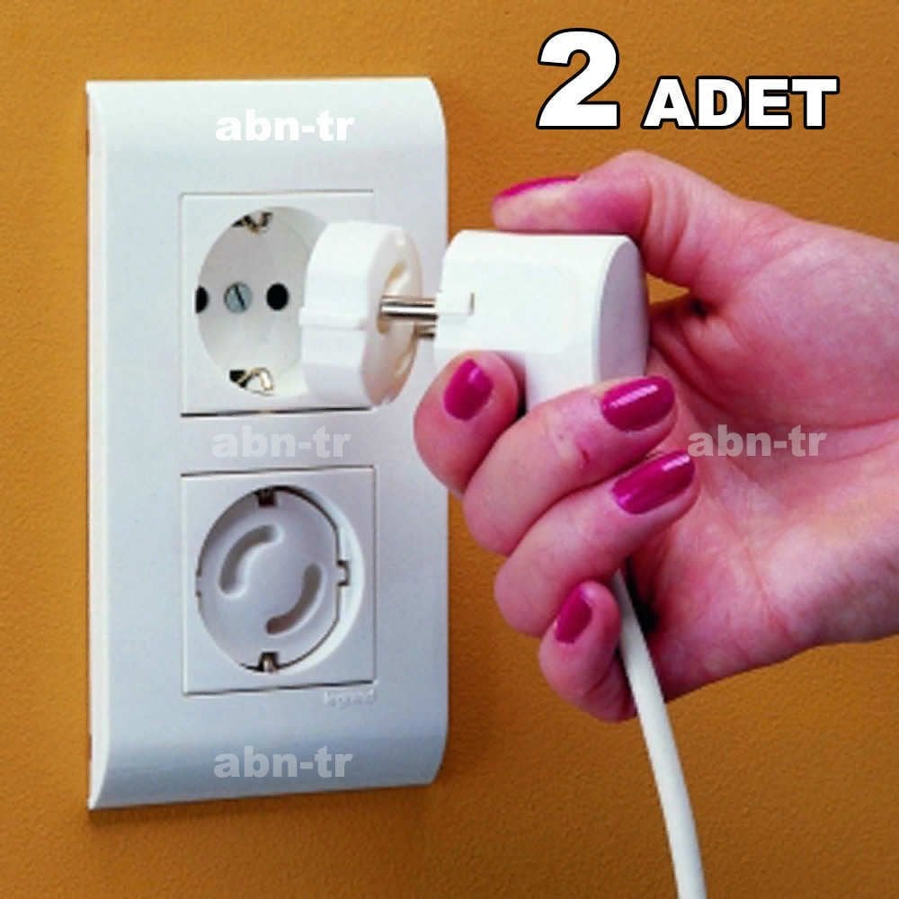 Çocuk koruma priz kilidi %100 güvenli 2 adet priz koruma kapağı çocuk güvenliği için priz kapatıcı