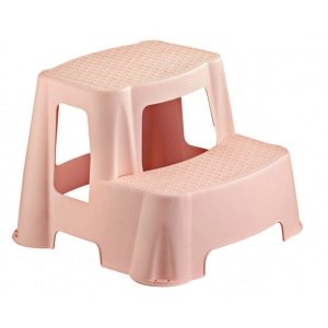 Jolly 2 Katlı Basamaklı Merdiven 35x28x38cm Ebatında Kaymayı Önleyen Plakalı Renkli Tabure