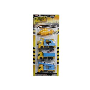 Plastik İnşaat Araçları 4 Lü Set