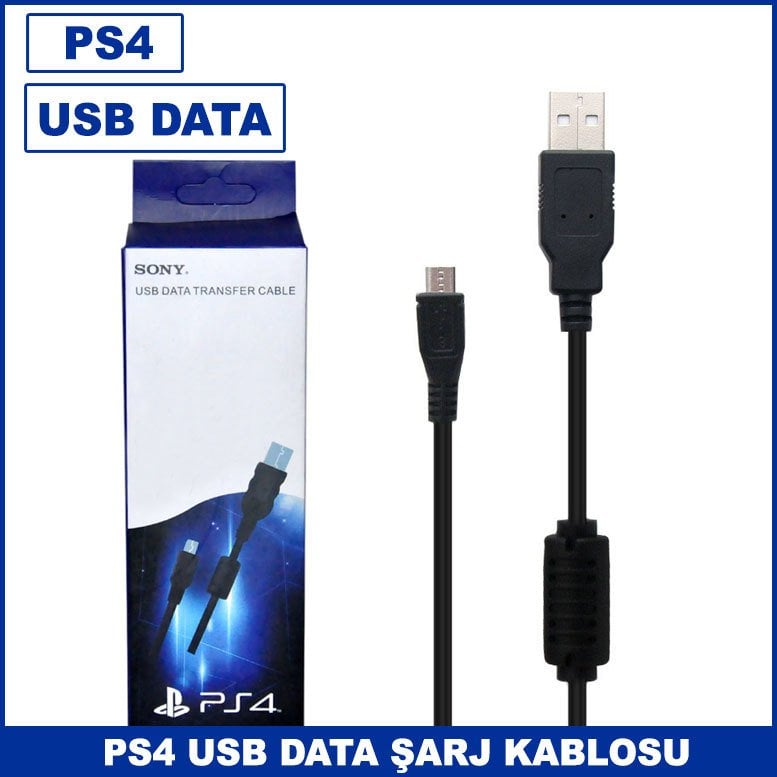 Ps4 Usb Data Şarj Kablosu 1.8m Orjinal Ürün