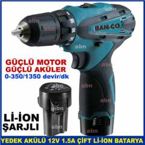 Çift Bataryalı Lı-Ion Akülü Profesyonel Şarjlı Matkap Tornavida Seti, Çantalı Li-İon Şarjlı Matkapp