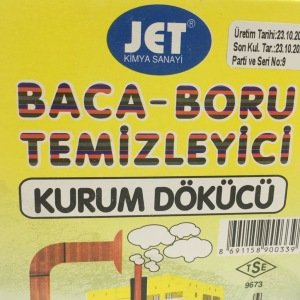 Baca Boru Temizleyici Kurum Dökücü Baca Sil Baca Temizleme Tozu Baca Boru Temizleyici Baca Açıcı