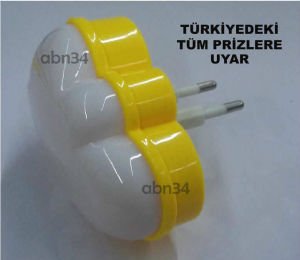 Gökyüzü Bulutlar Dizayn otomatik ışık Sensörlü Led Gece Lambası Soft Işıklı Sarfiyatsız Gece Lambası