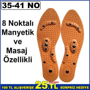 8 Noktalı Manyetik Ayakkabı Tabanı Sağlığınız İçin Bir Çok Hastalığın Çözümü Ayaktan Geçer