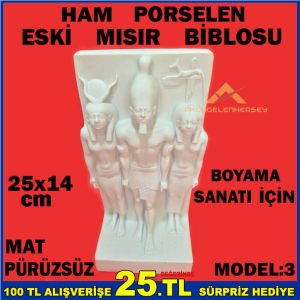BOYAMA SANATI İÇİN PORSELEN ESKİ MISIR BİBLO-NO3