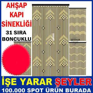 Kapı dekor perdesi 90x180cm 31SIRA BONCUKLU AHŞAP KAPI SİNEKLİĞİ Kapı boncuğu,separatör