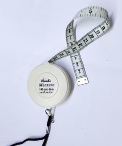 150cm Tam Otomatik Boyuna Asmalı Büyük Boy Mezura Basmalı Tek Tuşla Kolay Toplanan 1.5mt Kumaş Metre