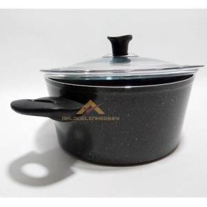 Döküm Alüminyum 26cm Derin Granit Tencere