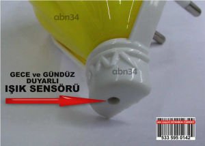 Uçan Balon Model Sensörlü Led Gece Lambası Soft Işıklı Sarfiyatsız Gece Lambası