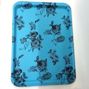 31.5 cm x 43.5 cm Dekoratif Şık Ekonomik Dikdörtgen Plastik Tepsi