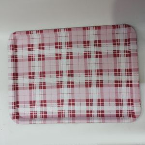 31.5 cm x 43.5 cm Dekoratif Şık Ekonomik Dikdörtgen Plastik Tepsi