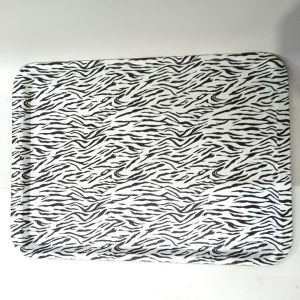 31.5 cm x 43.5 cm Dekoratif Şık Ekonomik Dikdörtgen Plastik Tepsi