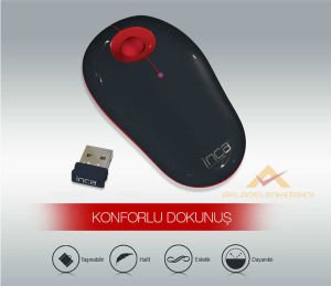 INCA VİVRE HER YÜZEYDE ÇALIŞABİLEN INCATRACK ERGONOMİK WIRELESS KABLOSUZ OPTİC MOUSE FARE