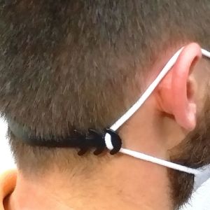 50 Adet Ultrasonik 3 katlı Lastikli Yüz Maskesi ile+50 adet Kulak Koruyucu Kolay Maske Takma Aparatı