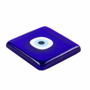 Organik cam 10x10cm kare gider süsü nazar boncuğu DEKORATİF CAM NAZAR BONCUĞU BANYO GİDER SÜSÜ
