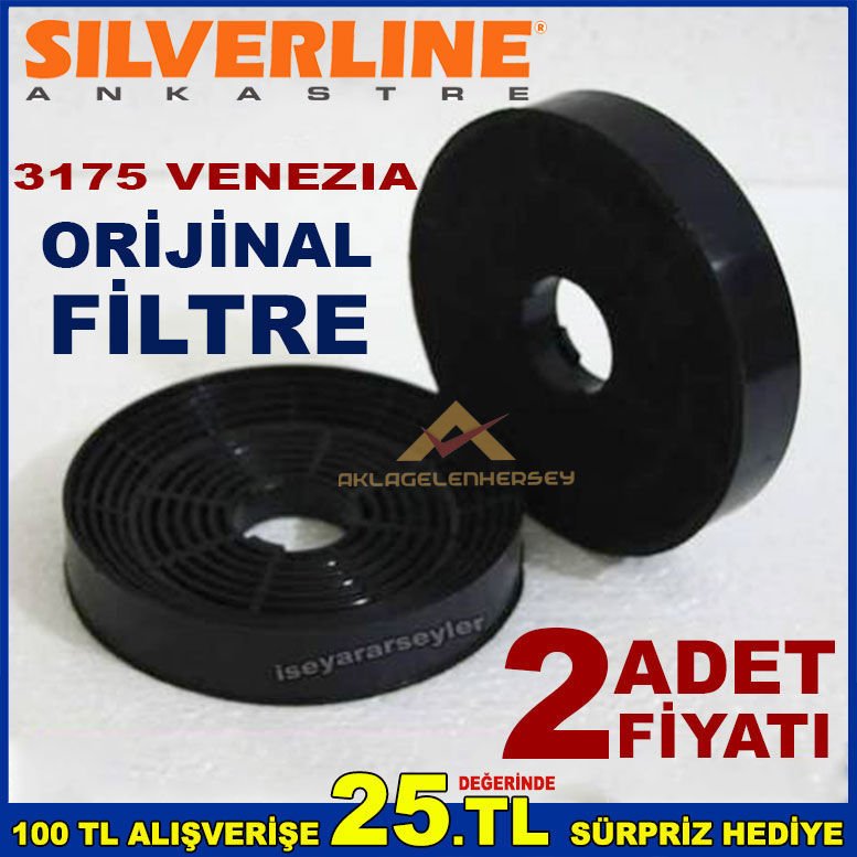 SILVERLINE 2250 BASIC ANKASTRE DAVLUMBAZ FİLTRESİ SILVERLINE 2250 BASIC ASPİRATÖR KARBON FİLTRE