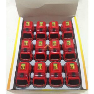 MİNİ İTFAİYE ARABASI 10x6cm EBATINDA MOTOR SESİ ÇIKARTAN KIRILMAYAN SÜRTMELİ UZUN YOL GİDEN ARABA