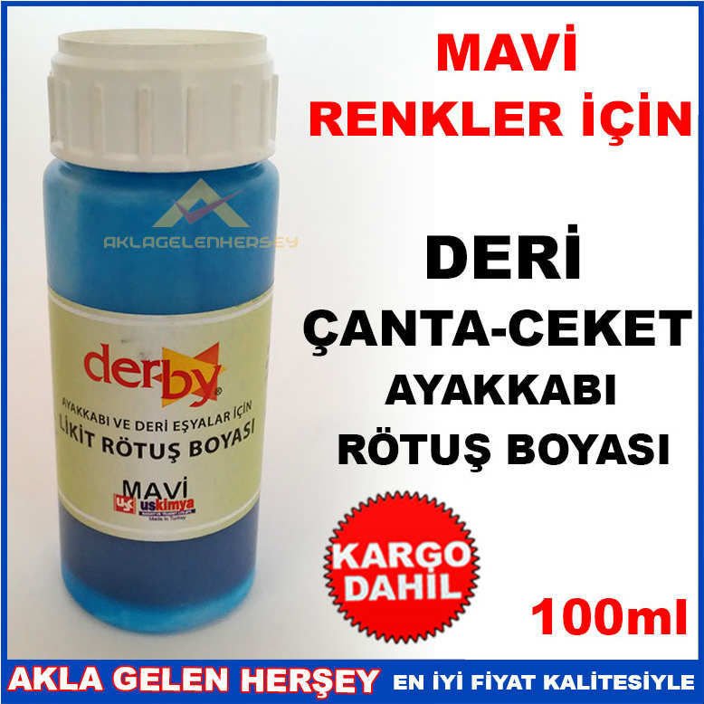 MAVİ RENK ÇANTA CEKET AYAKKABI RÖTUŞ BOYASI