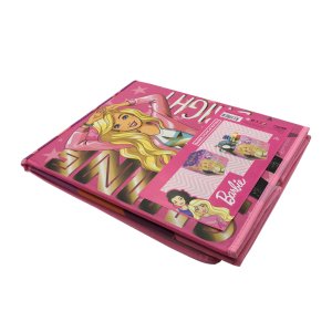 Orjinal Lisanslı Barbie Oyuncak Saklama Kutusu 35x33x38cm Barbie Desenli Katlanabilir Oyuncak Kutusu