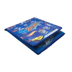 Orjinal Lisanslı Hot Wheels Arabalı Oyuncak Kutusu 35x33x38cm Araba Desenli Katlanır Oyuncak Kutusu