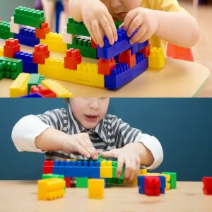 Eğitici Yaratıcı 200 parça Lego Seti Ufku Açar,Zeka Geliştirip Beceri Kazandır Bina,Araba,Tren Setli