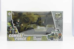 Combat Force Jeep ve Motorlu Asker Seti