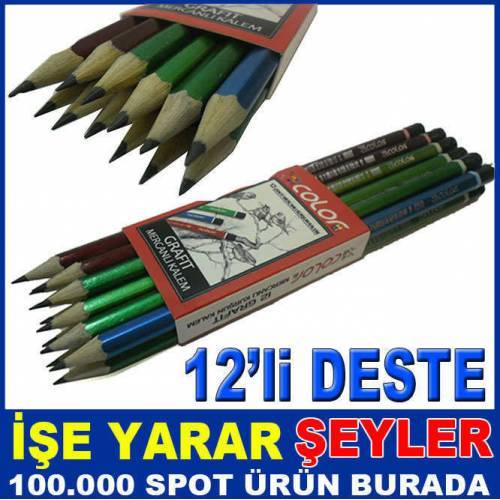 Mercanlı Karakalem Kurşun Kalem Seti