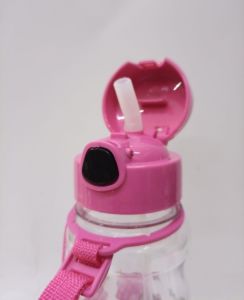 Pembe Renk Suluk Unicorn Magical Silikon Pipetli 500ml Su Matarası Kırılmayan En Sağlıklı İçecek Kabı