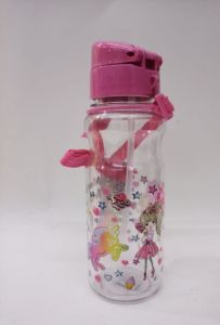Pembe Renk Suluk Unicorn Magical Silikon Pipetli 500ml Su Matarası Kırılmayan En Sağlıklı İçecek Kabı