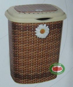 HASIR DEKORLU KİRLİ ÇAMAŞIR SEPETİ 48x38 h:58