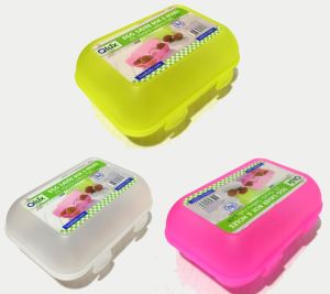 Qlux 6'lı Sağlığa Zararsız Plastikten Üretim Yumurta Saklama Kabı 16x11x7cm Boyutlarındadır