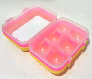 Qlux 6'lı Sağlığa Zararsız Plastikten Üretim Yumurta Saklama Kabı 16x11x7cm Boyutlarındadır