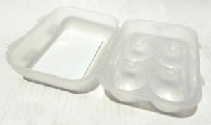Qlux 6'lı Sağlığa Zararsız Plastikten Üretim Yumurta Saklama Kabı 16x11x7cm Boyutlarındadır