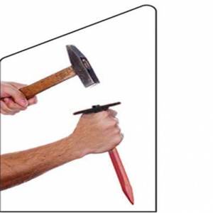 Kırıcı ve Delici Hava Çeliğinden Üretim El Korumalı Murç 30cm