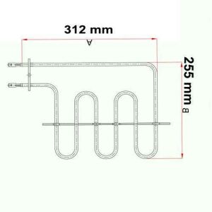 Orjinal Crni Resistans 220V 312x255mm Yerli Üretim Sağlam