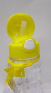 Sarı Renk Elektro Space ve Dans Eden Astronot Erkek Suluk 500ml  Su Matarası Kırılmayan En Sağlıklı İçecek Kabı