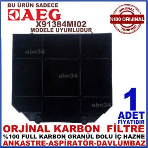 AEG X91384MI02 ANKASTRE DAVLUMBAZ ASPİRATÖR KARBON FİLTRESİ-1013