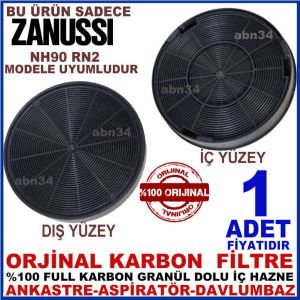 ZANUSSİ ANKASTRE DAVLUMBAZ FİLTRESİ NH90 RN2 MODEL DAVLUMBAZ İÇİN GRANÜL KARBONLU FİLTRE