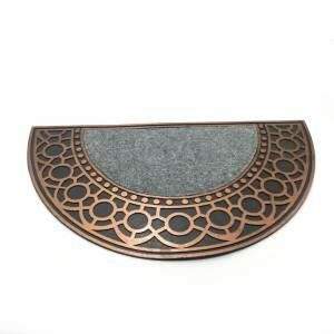 Toz Alıcı Kaymaz Tabanlı Kauçuk Yarım Ay Kapı Önü Paspası 40x70cm
